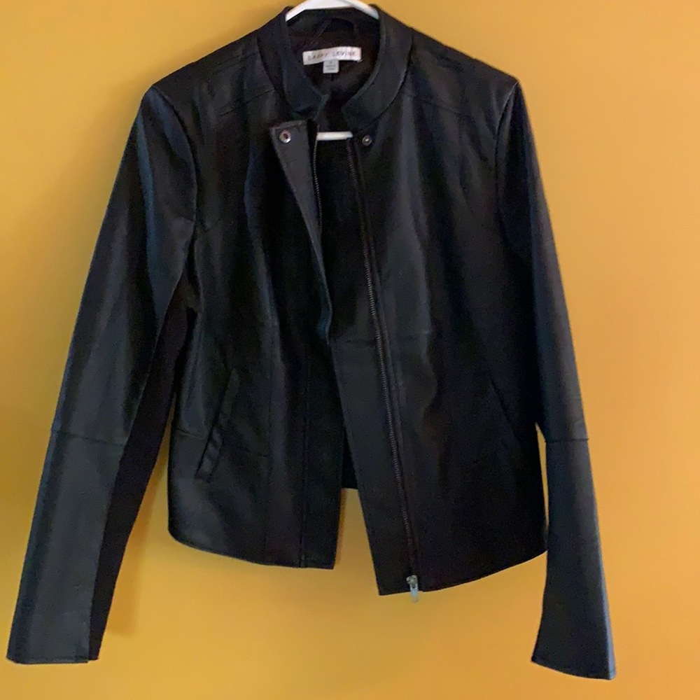 Larry Levine faux leather jacket